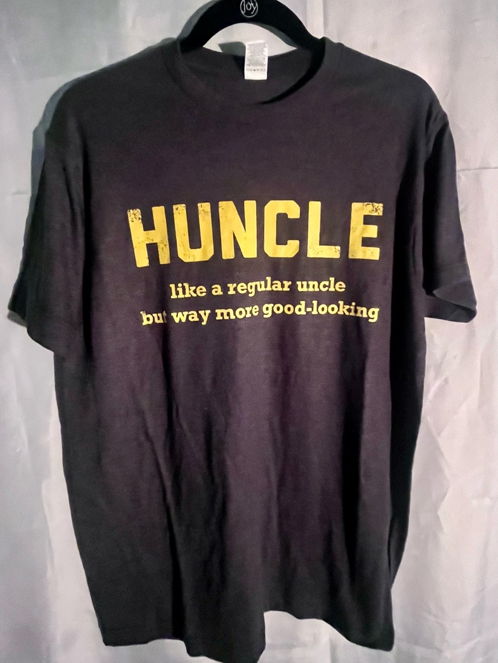 HUNCLE Graphic Tee - Black with Yellow Print